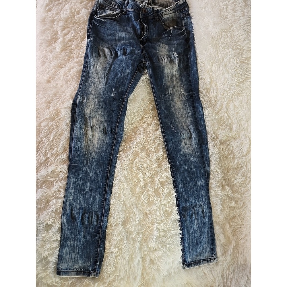 Blue Connection Super Stretchy Acid Washed Jeans‎ Jr's Size 11/12